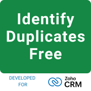 Identify Duplicates Free for Zoho CRM
